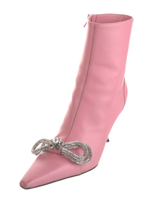 Mach & Mach Leather Bow Accents Boots