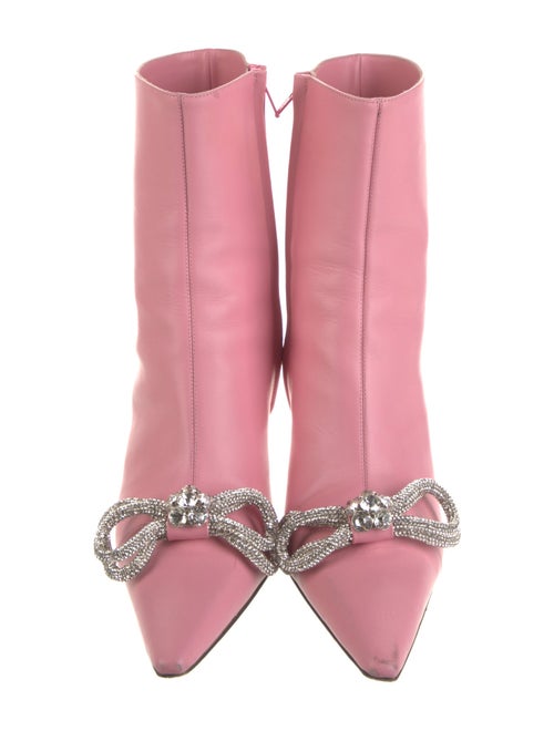 Mach & Mach Leather Bow Accents Boots