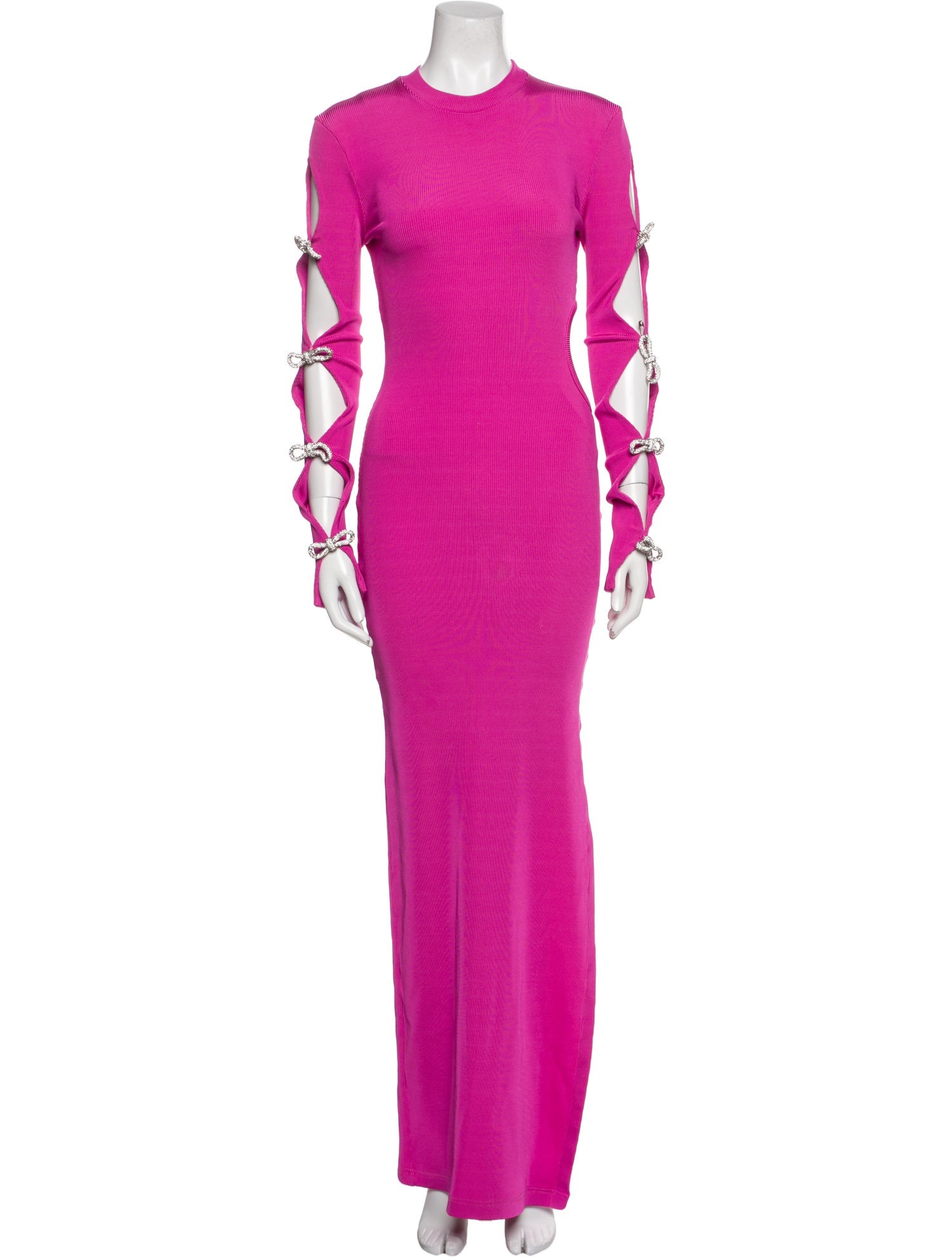 Mach & Mach Crew Neck Long Dress