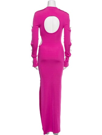 Mach & Mach Crew Neck Long Dress