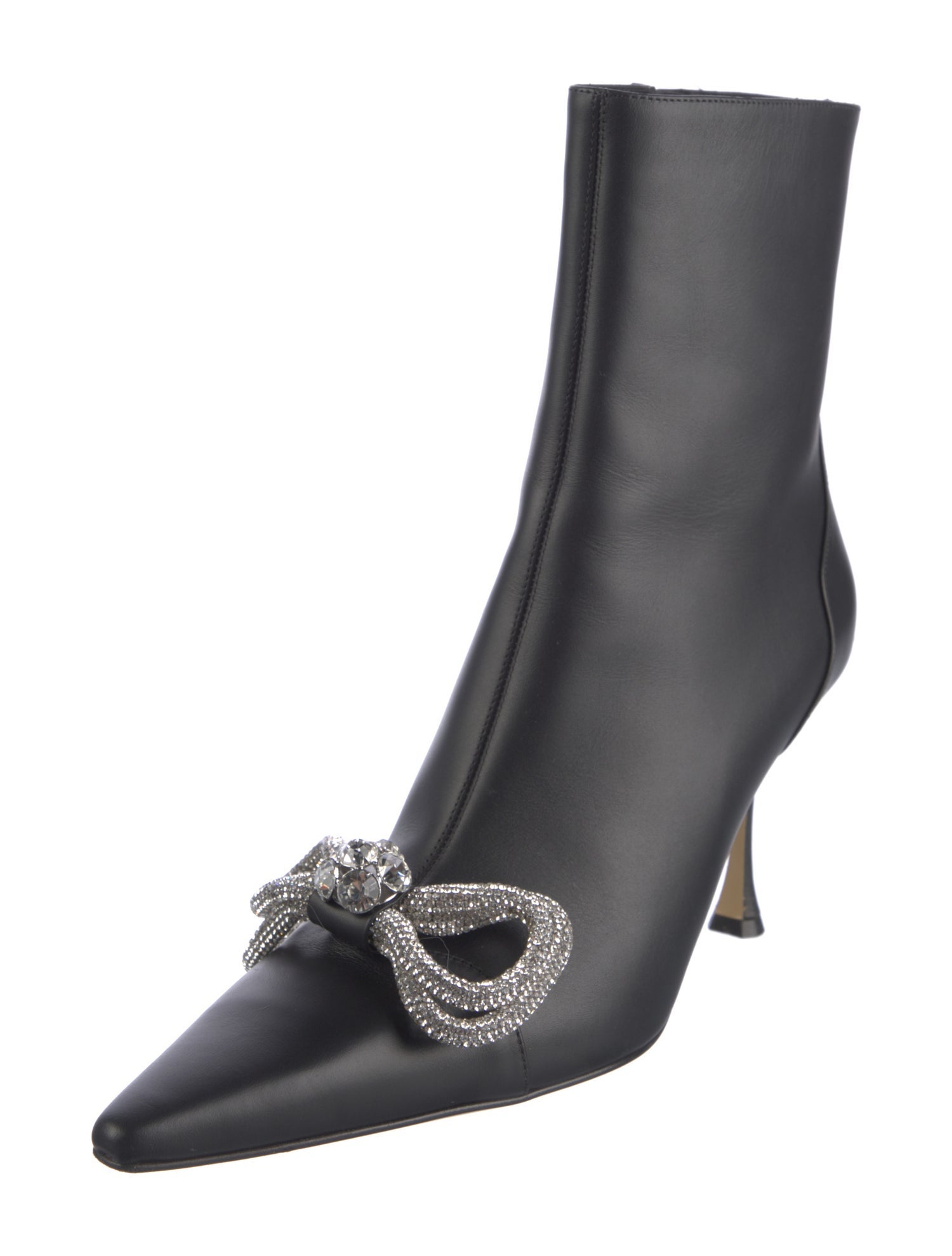 Mach & Mach Leather Bow Accents Boots