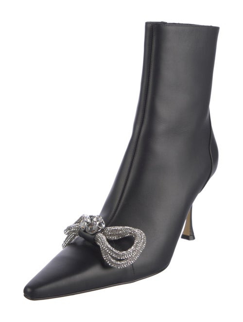 Mach & Mach Leather Bow Accents Boots