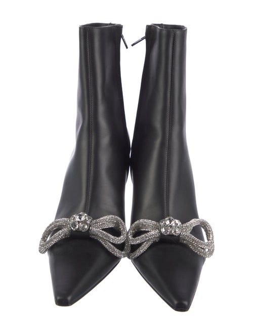 Mach & Mach Leather Bow Accents Boots