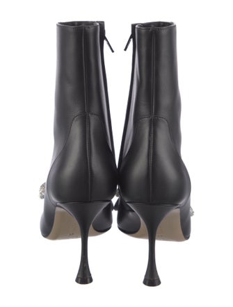 Mach & Mach Leather Bow Accents Boots