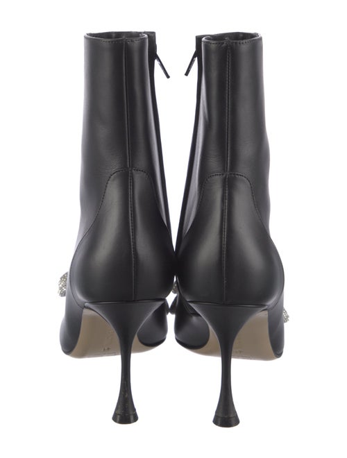 Mach & Mach Leather Bow Accents Boots
