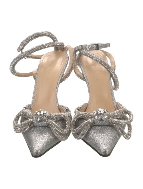 Mach & Mach Glitter Glitter Accents Slingback Pumps