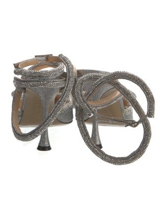 Mach & Mach Glitter Glitter Accents Slingback Pumps