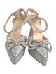 Mach & Mach Glitter Bow Accents D'Orsay Pumps