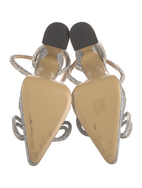 Mach & Mach Glitter Bow Accents D'Orsay Pumps