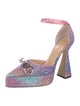 Mach & Mach Glitter D'Orsay Pumps