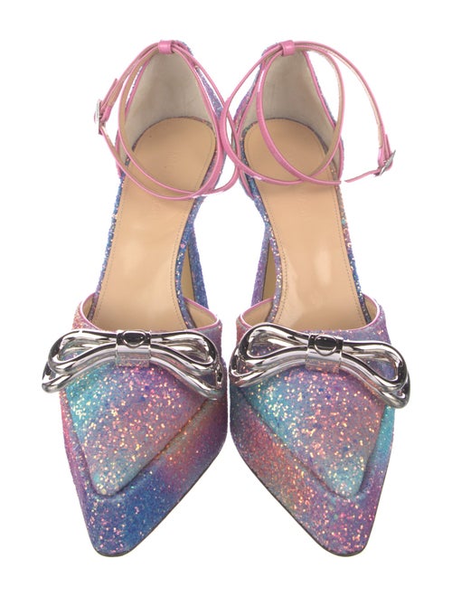 Mach & Mach Glitter D'Orsay Pumps