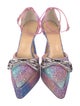 Mach & Mach Glitter D'Orsay Pumps