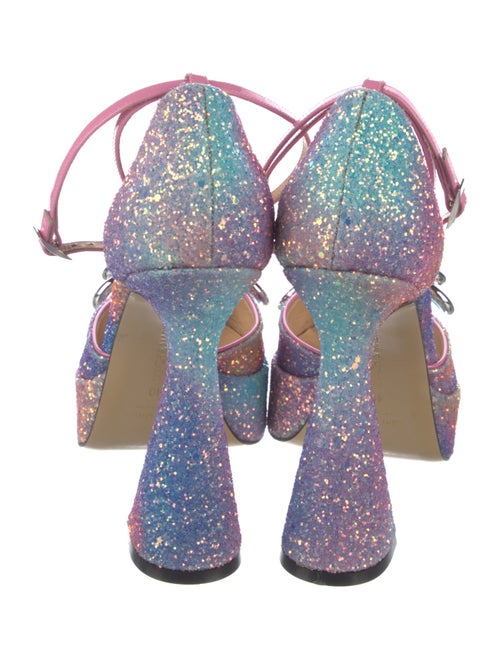 Mach & Mach Glitter D'Orsay Pumps