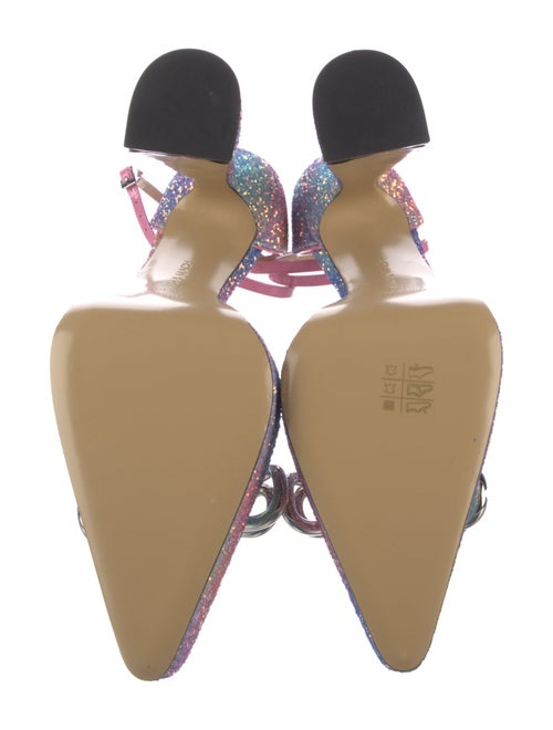 Mach & Mach Glitter D'Orsay Pumps