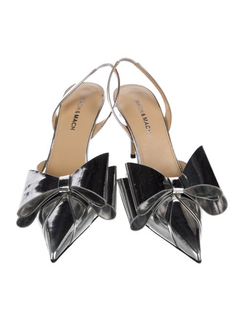 Mach & Mach Leather Slingback Pumps