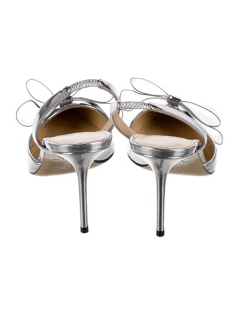 Mach & Mach Leather Slingback Pumps