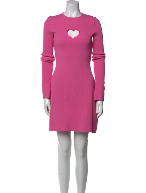 Mach & Mach Crew Neck Mini Dress