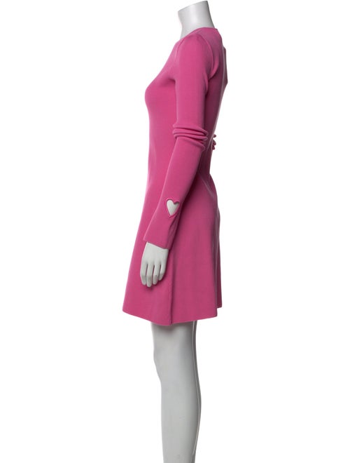 Mach & Mach Crew Neck Mini Dress