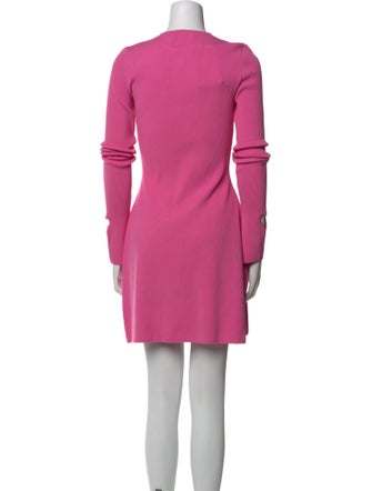 Mach & Mach Crew Neck Mini Dress