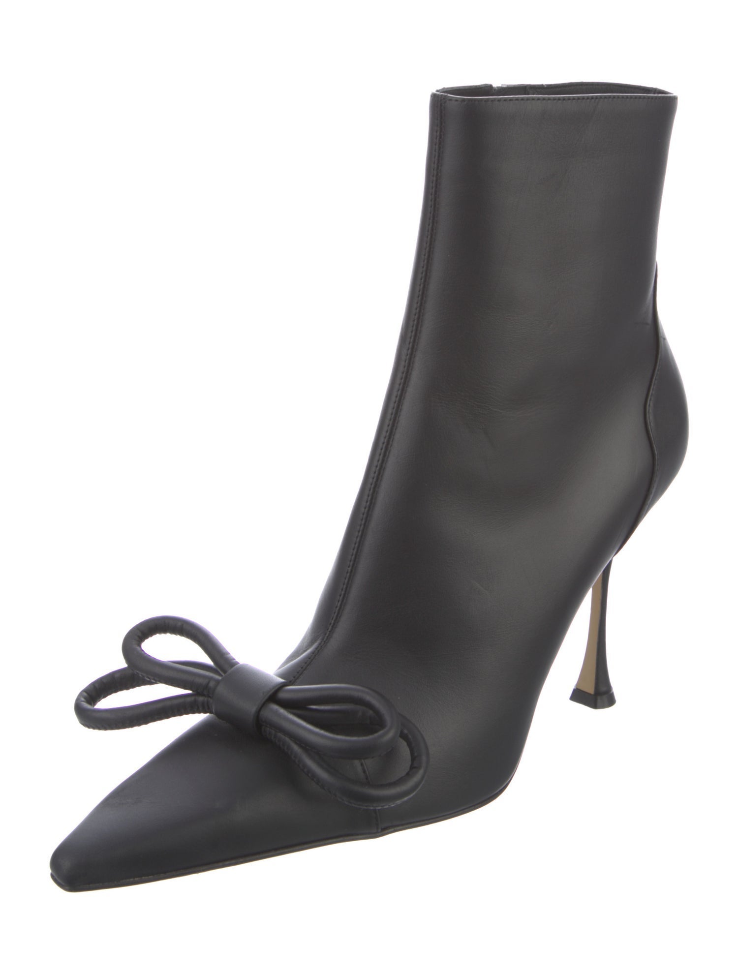 Mach & Mach Leather Bow Accents Boots