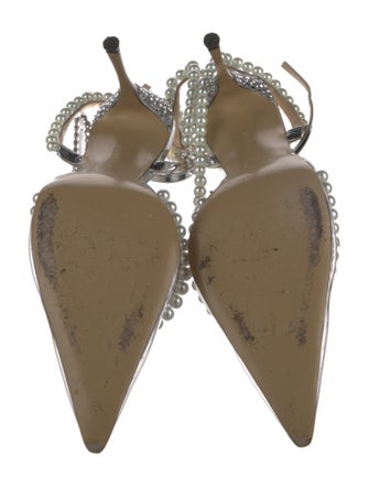 Mach & Mach PVC Crystal Embellishments D'Orsay Pumps