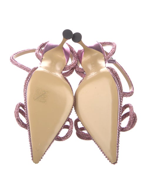 Mach & Mach Satin Bow Accents Sandals