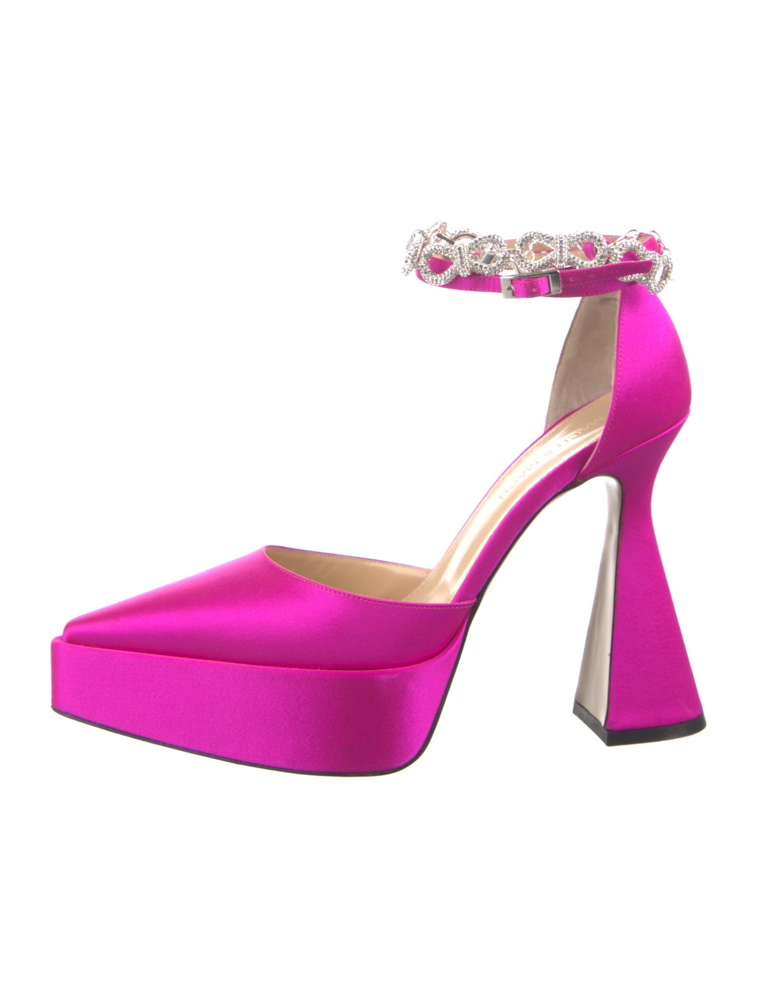 Mach & Mach Satin D'Orsay Pumps w/ Tags