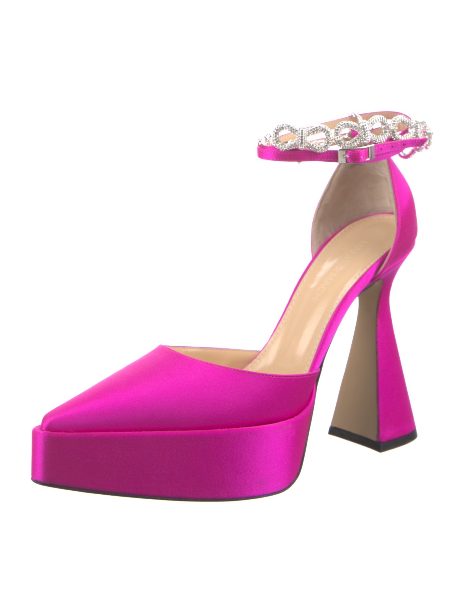 Mach & Mach Satin D'Orsay Pumps w/ Tags