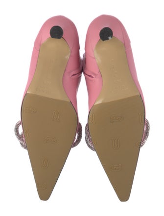 Mach & Mach Leather Bow Accents Sock Boots