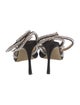Mach & Mach Satin Bow Accents Slingback Pumps