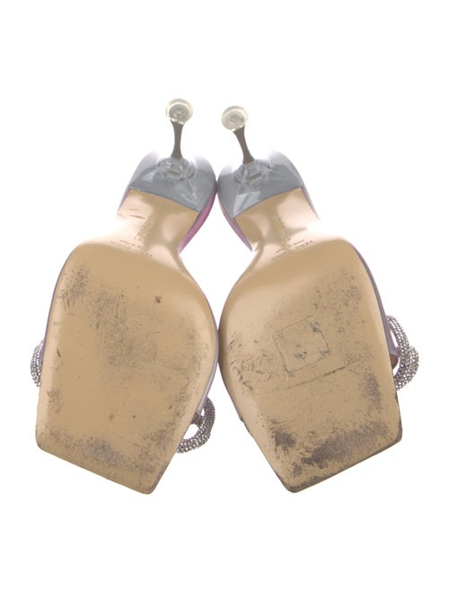 Mach & Mach Patent Leather Bow Accents Slides