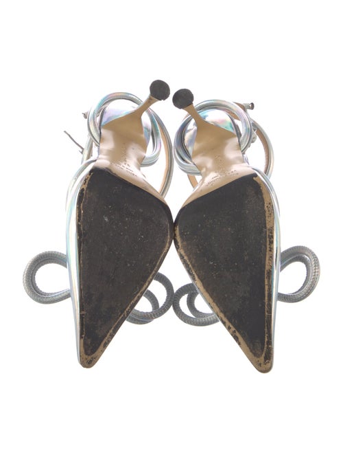 Mach & Mach Patent Leather Bow Accents D'Orsay Pumps