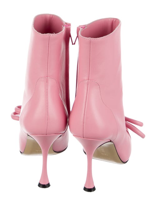 Mach & Mach Leather Bow Accents Sock Boots