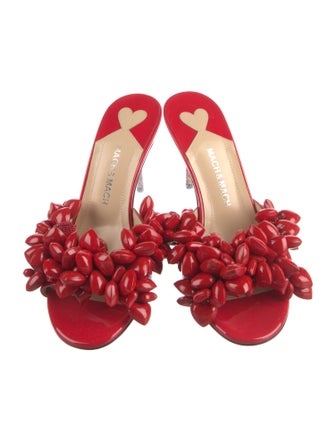 Mach & Mach Patent Leather Mules