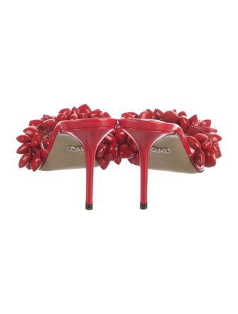 Mach & Mach Patent Leather Mules