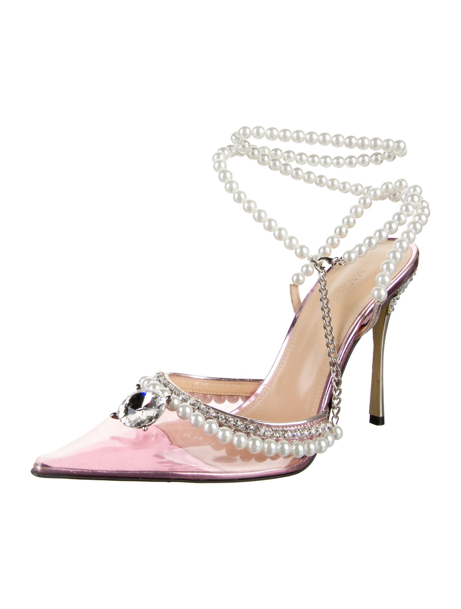 Mach & Mach PVC Slingback Pumps
