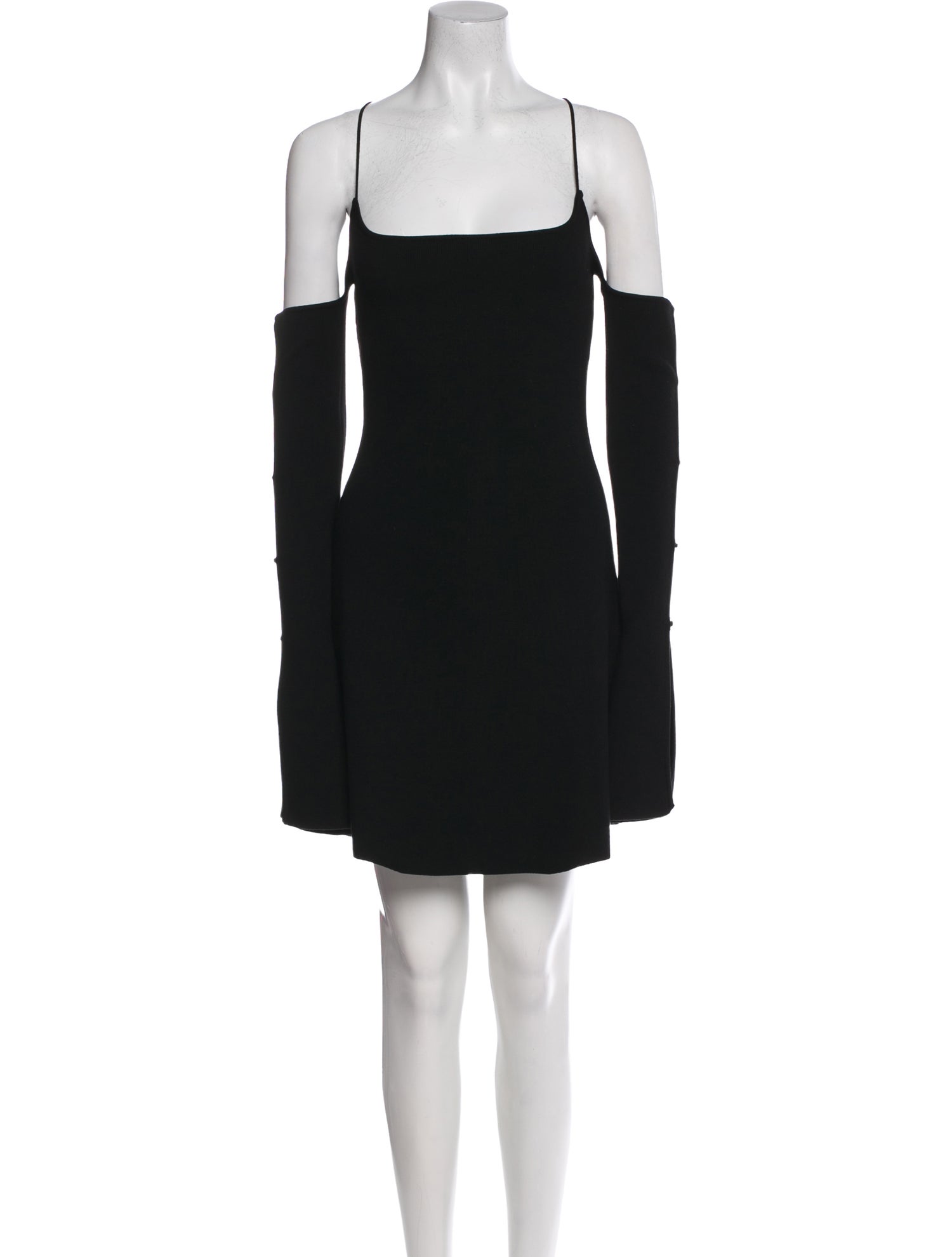 Mach & Mach Square Neckline Mini Dress