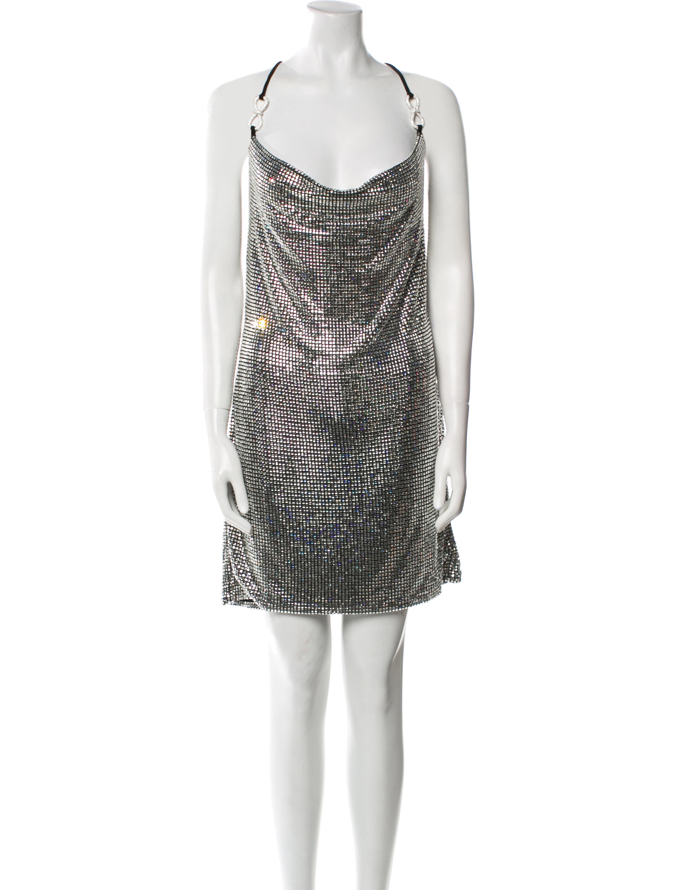 Mach & Mach Silk Mini Dress