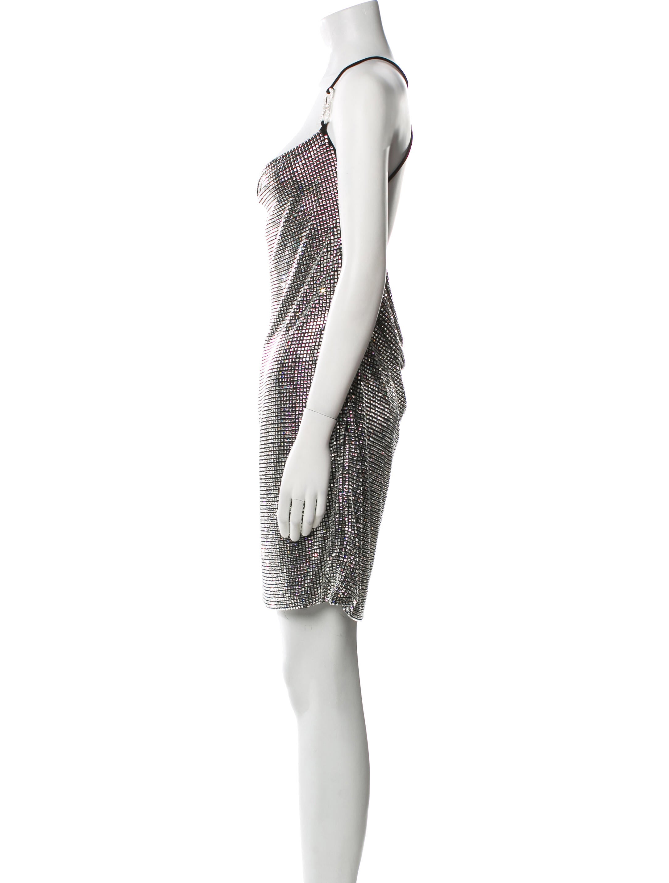 Mach & Mach Silk Mini Dress