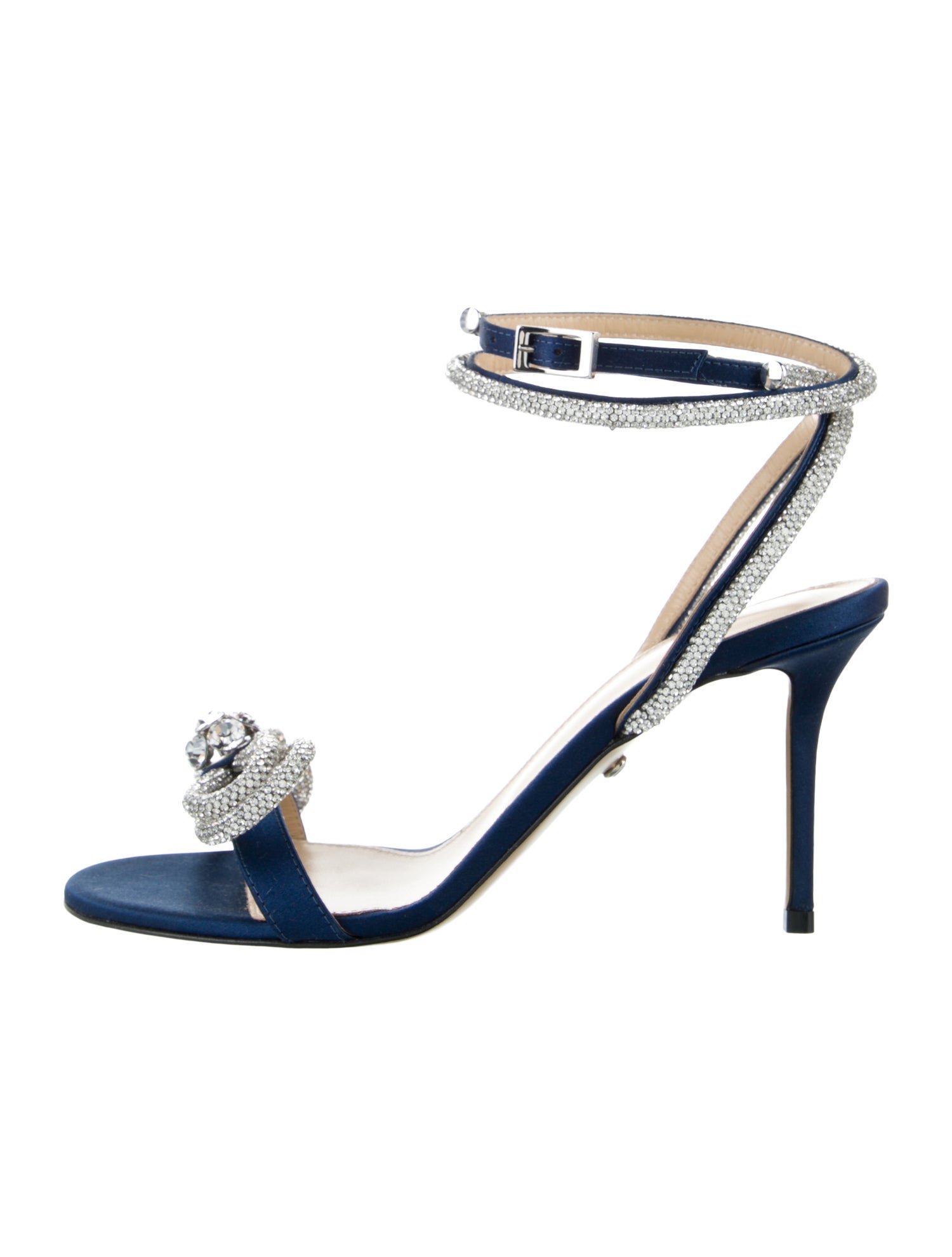 Mach & Mach Satin Bow Accents Slingback Pumps w/ Tags