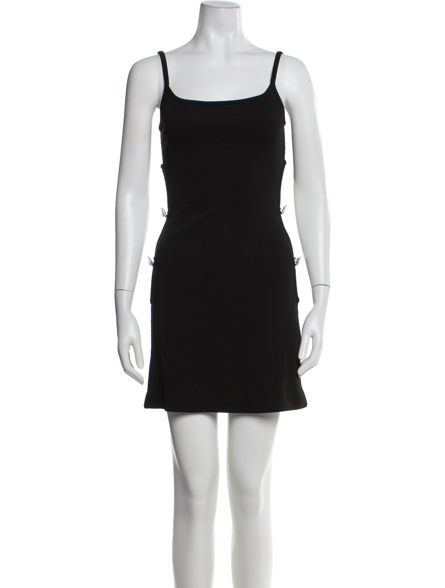 Mach & Mach Square Neckline Mini Dress
