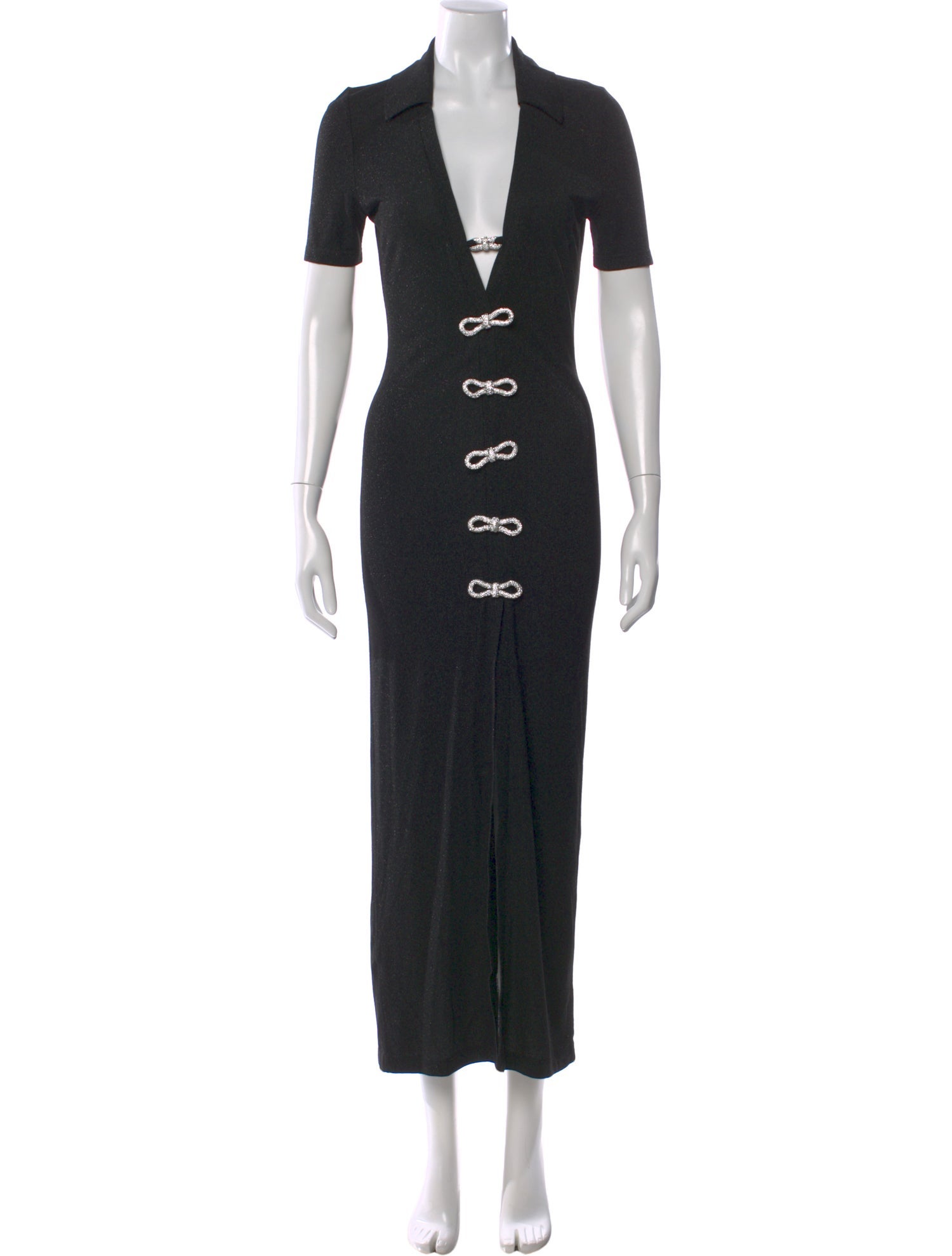 Mach & Mach V-Neck Long Dress