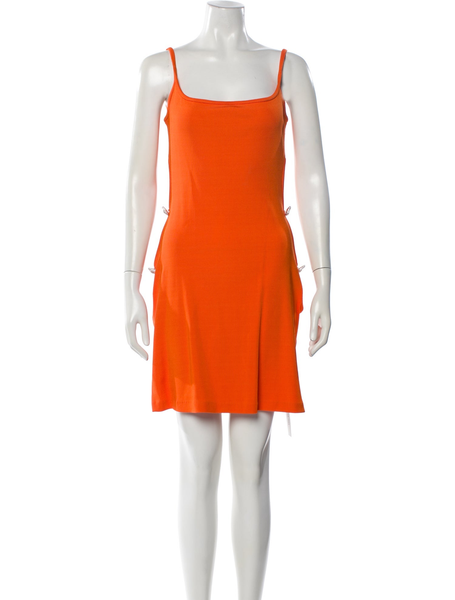 Mach & Mach Square Neckline Mini Dress