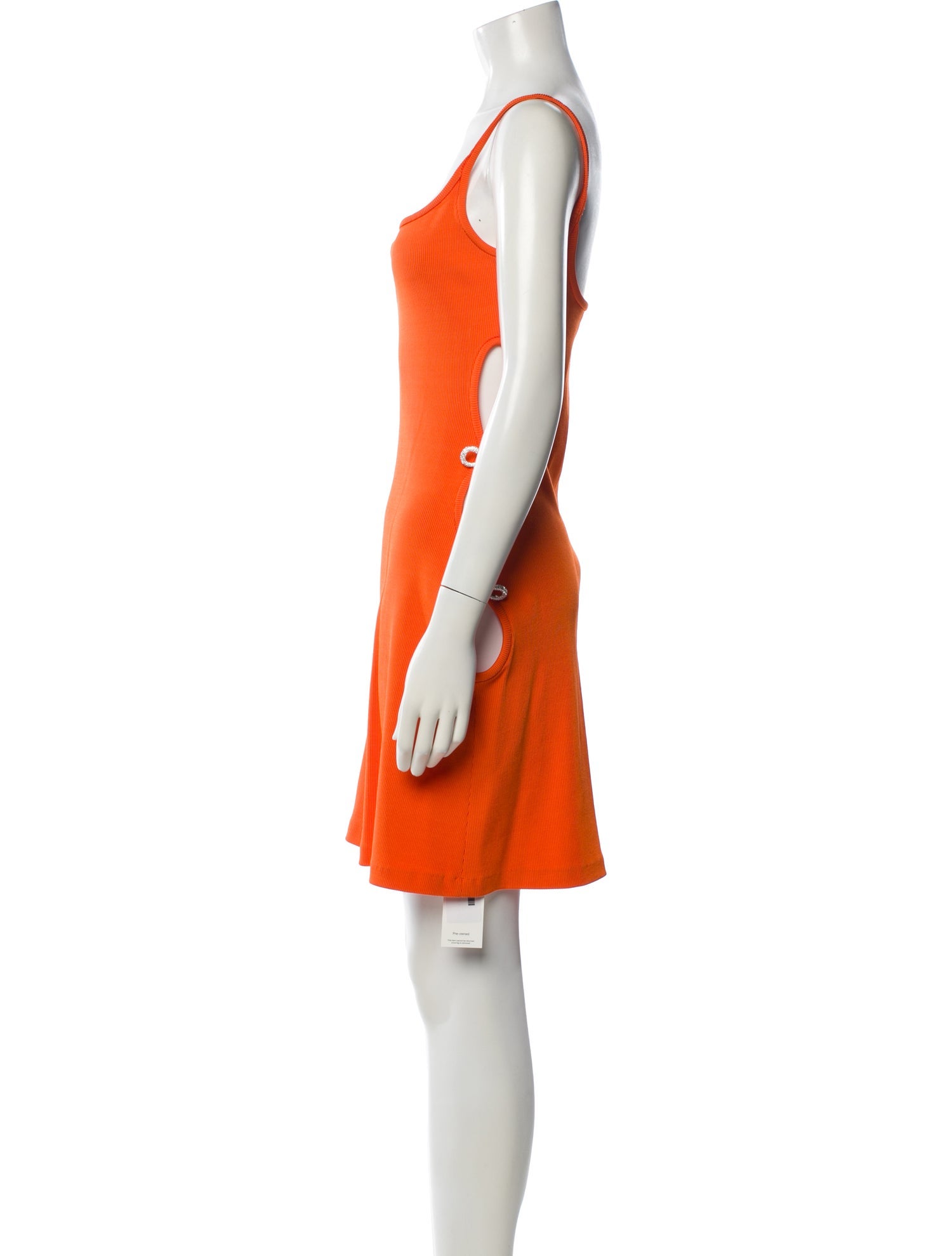 Mach & Mach Square Neckline Mini Dress
