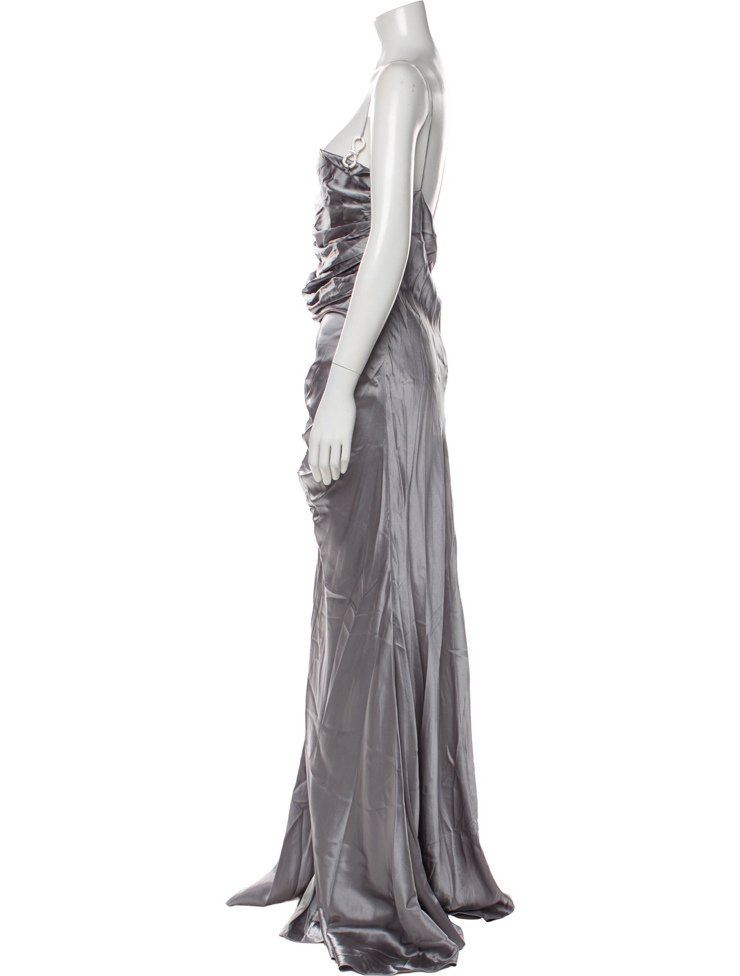Mach & Mach Silk Long Dress