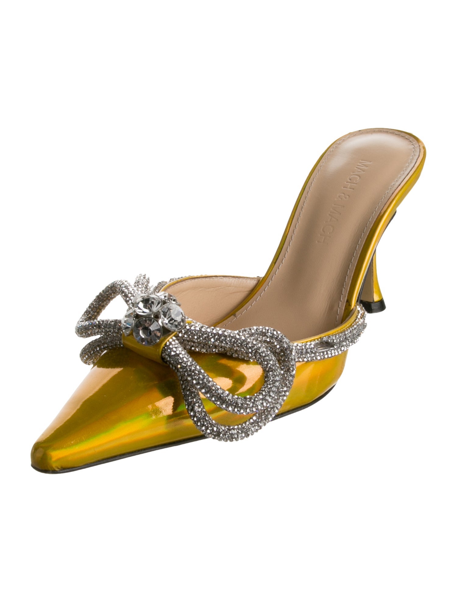 Mach & Mach Patent Leather Mules