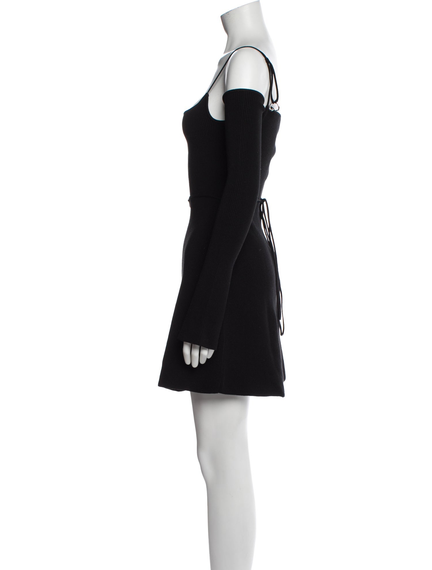 Mach & Mach Square Neckline Mini Dress