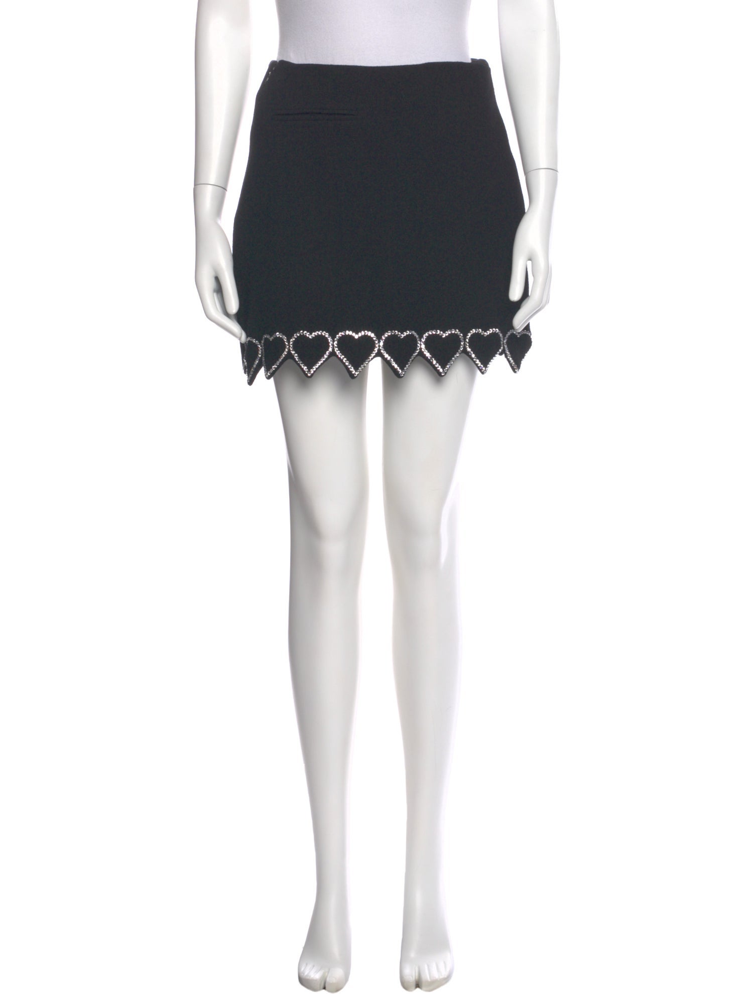 Mach & Mach Wool Mini Skirt