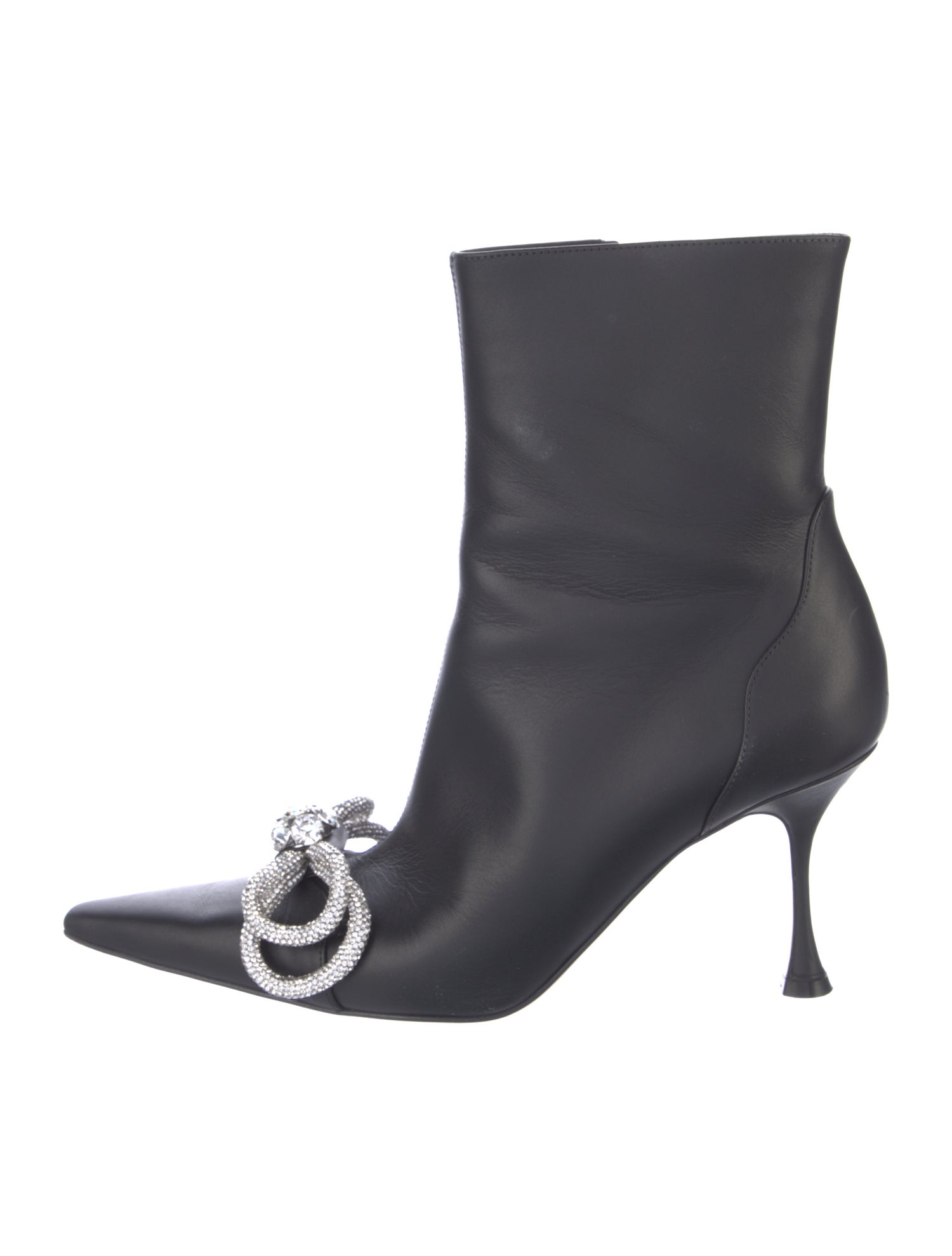 Mach & Mach Leather Bow Accents Boots