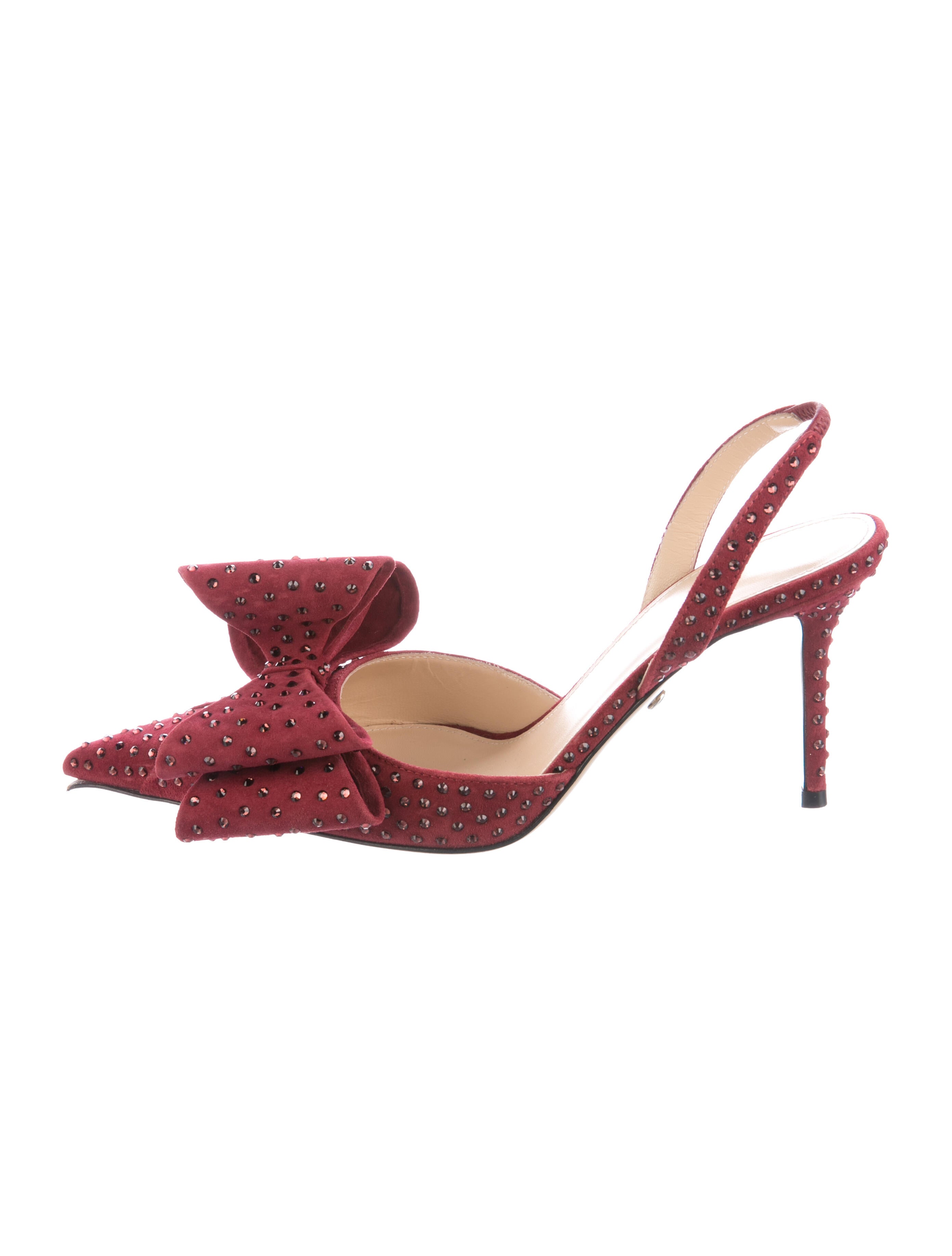 Mach & Mach Suede Slingback Pumps
